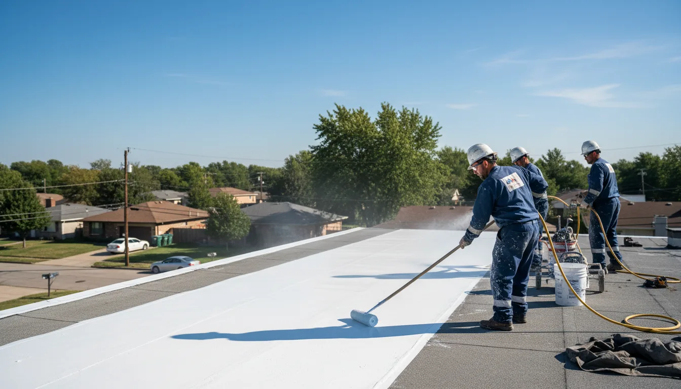 Commercial roof coating in Crawfordsville, AR near me